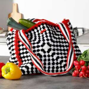 Haakpatroon - Granny square tas