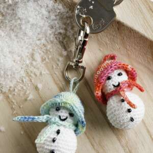 Haakpatroon - Winterse sleutelhanger